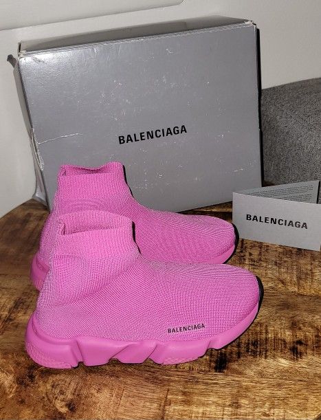 Girls Balenciaga Slip-on Sneakers Size 27-28 (10C-11C)