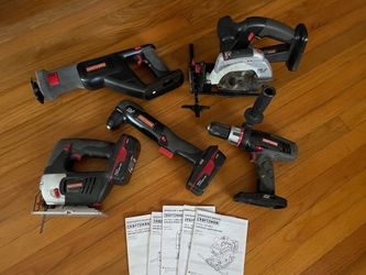 Craftsman C3 19.2V Cordless 5-Tool Combo Set w/ Manuals