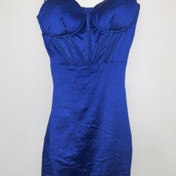 Blue prom dress