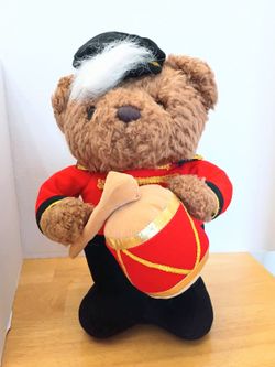 Gibson 1996 Christmas Drummer Bear 14"