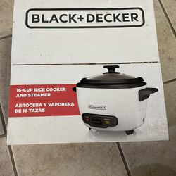 Black & Decker 16 cups rice cooker (New-Never Used)