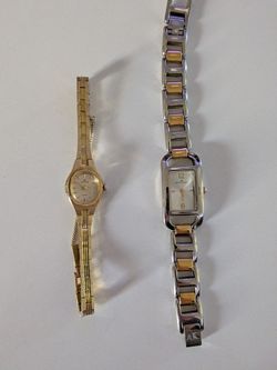 ⚡2 Vintage Watches Anne Klein & Waltham Quartz Made In Japan