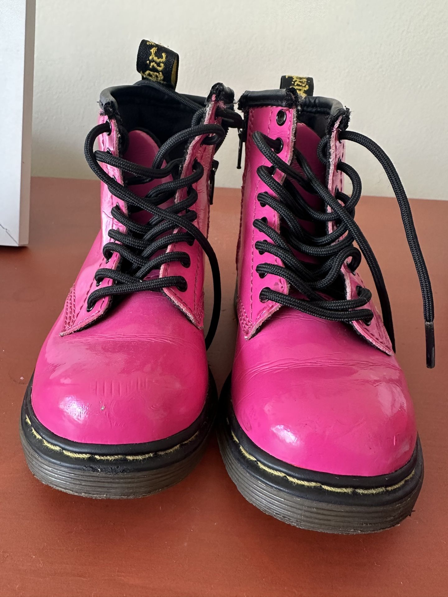 Dr Martens Pink Toddler Boots Size 7