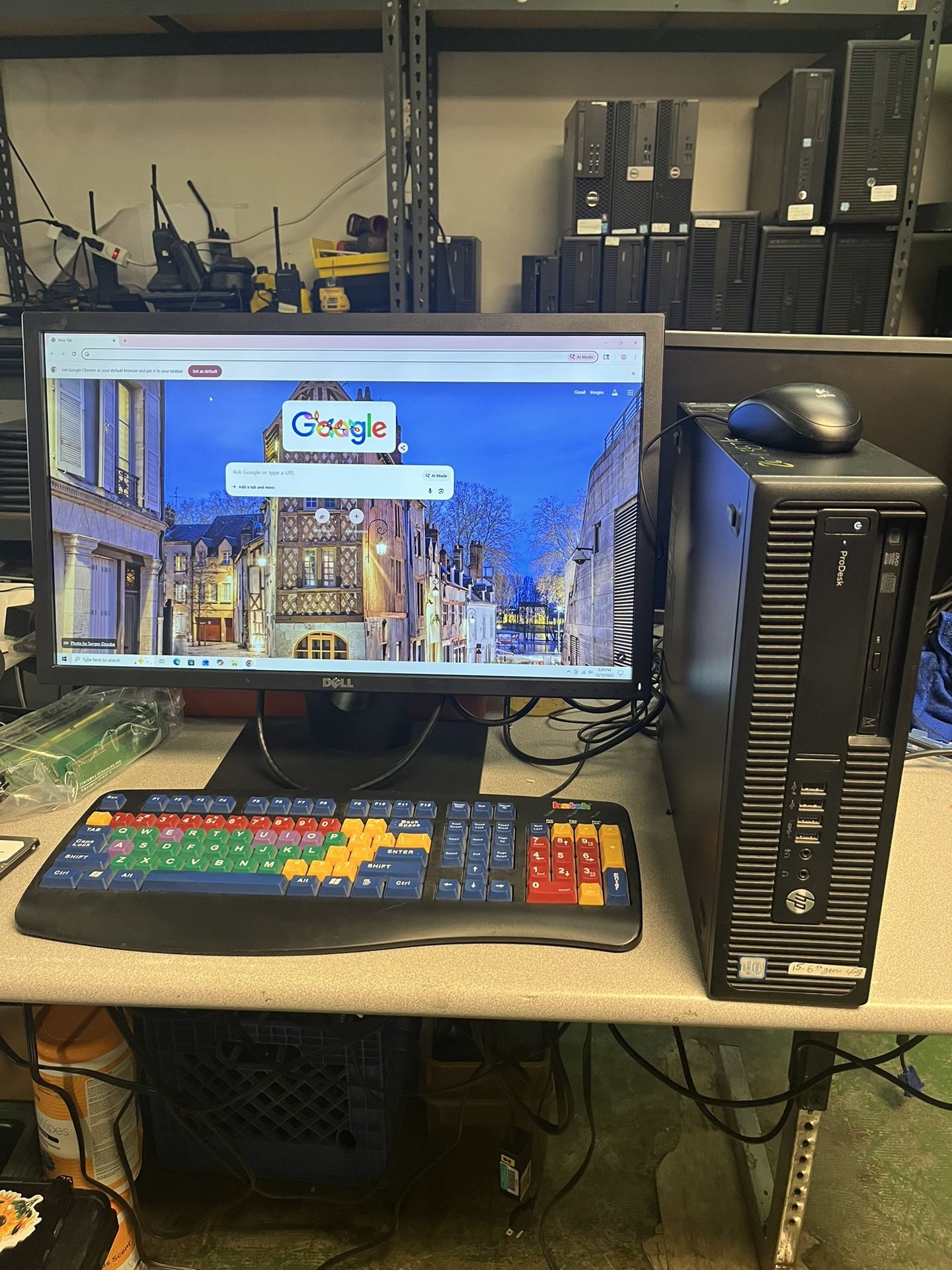 HP desktop computer  I5-6500 @ 3.20 GHZ  8GB RAM - 300GB HARD DRIVE  Monitor, keyboard and mouse are included. Nothing wrong. 