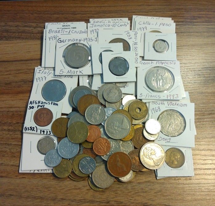LOT OF (180) WORLD COINS