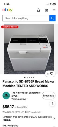 Bread maker Panasonic