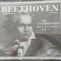 BEETHOVEN Volume 1 The Symphonies - Nos. 1 2 3 "Eroica" 4 5 7 ~ 3 CDs ~ New