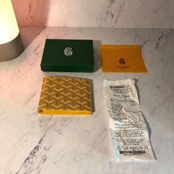 GOYARD WALLET YELLOW