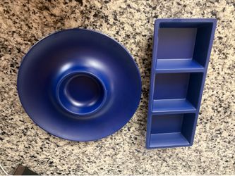 Chip and dip , three section platter