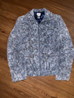 Chico's women's full-zip jacket 100% Leather