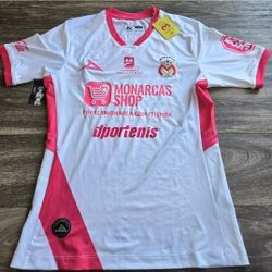 Pirma Monarcas Morelia 2018 Cancer Awareness Month Pink Futbol Soccer Jersey Medium 