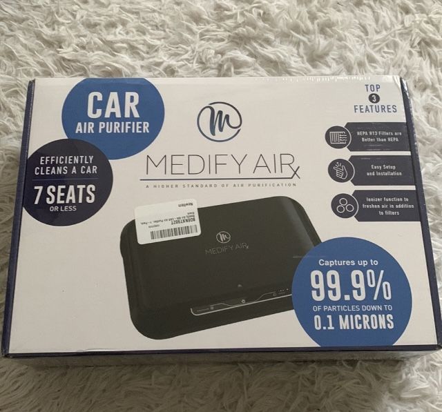 Medify Air MA-CAR Air Purifier with H13 HEPA filter CONDITION:BRAND NEW WITH BOX
