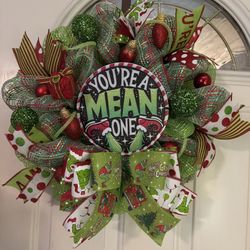 You’re A Mean One Wreath