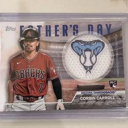 2023 Topps Series 2 - Father's Day Commemorative Team Patches Corbin Carroll  RC