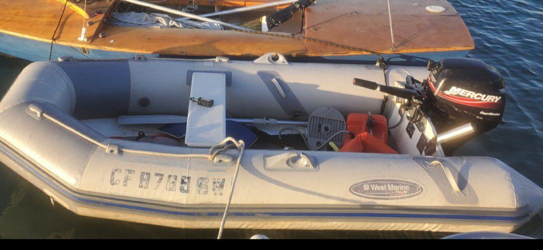12 ft Rib infladable dinghy with 9.9 outboard