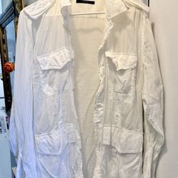 Authentic White Gucci Shirt , Original Shear 