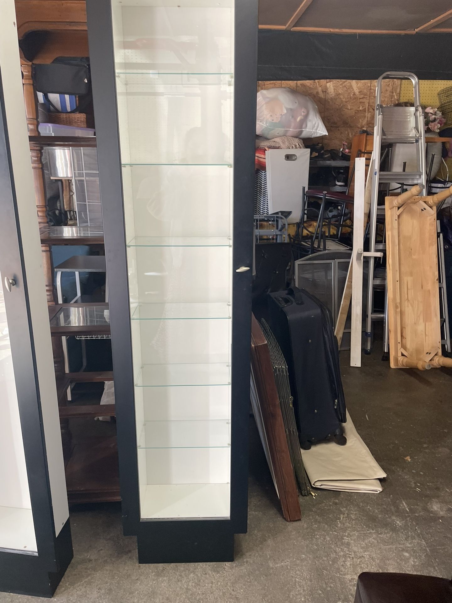 Nice Black 6 Shelf Curio Cabinet