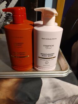Bath and body works new pump body washes