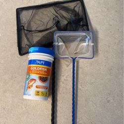 Fish, Food, And Nets, Goldfish