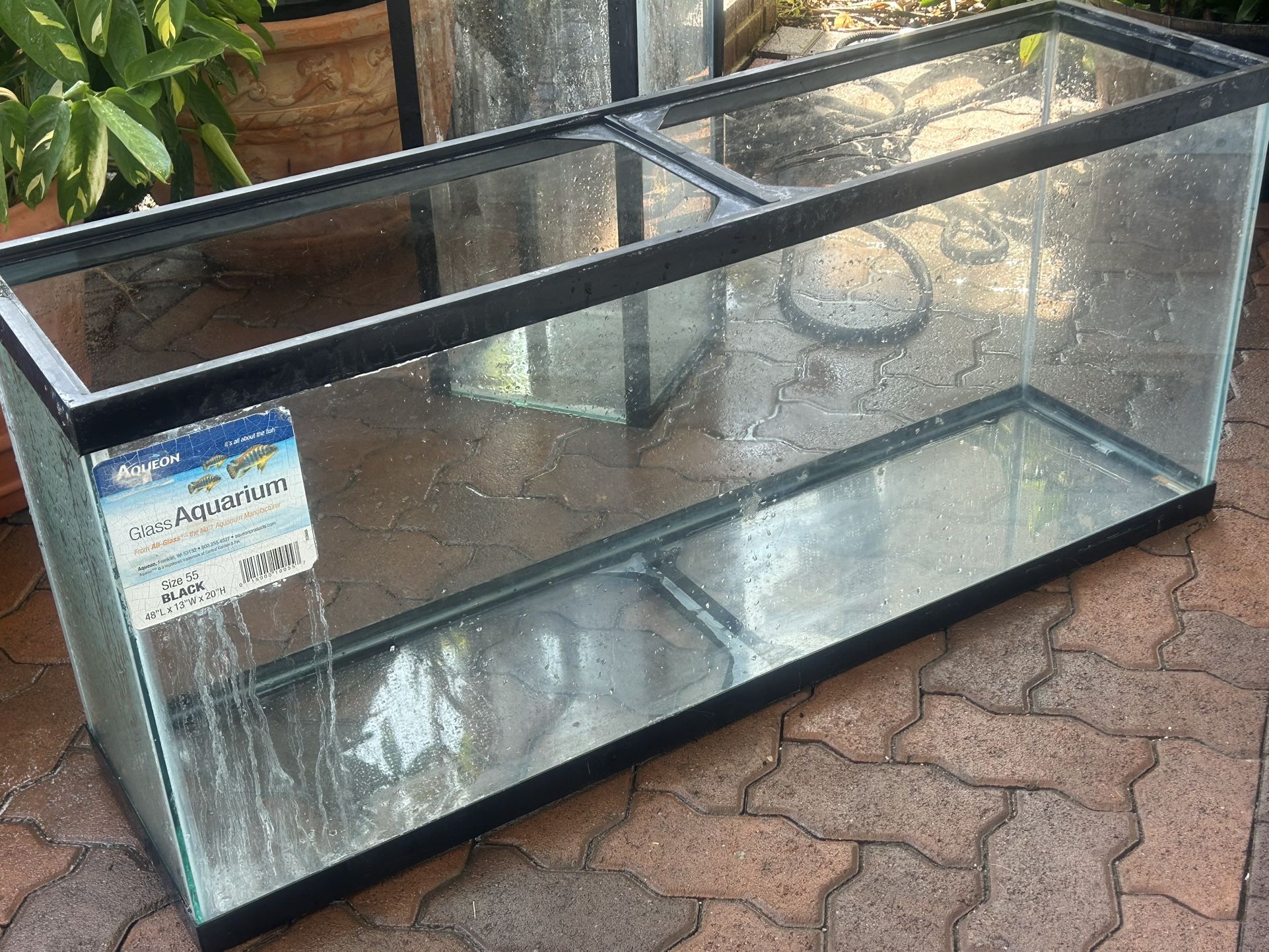 55 Gallon Glass Fish Reptile Tank