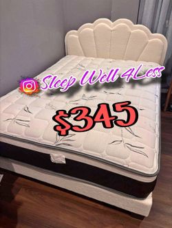 New queen bed