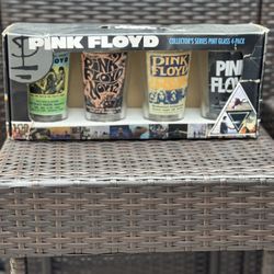 Pink Floyd Collectible Series Glasses Pint 16oz 4 Glass PinkFloyd Album Art
