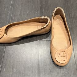 Tori Burch Nude Ballet Flats