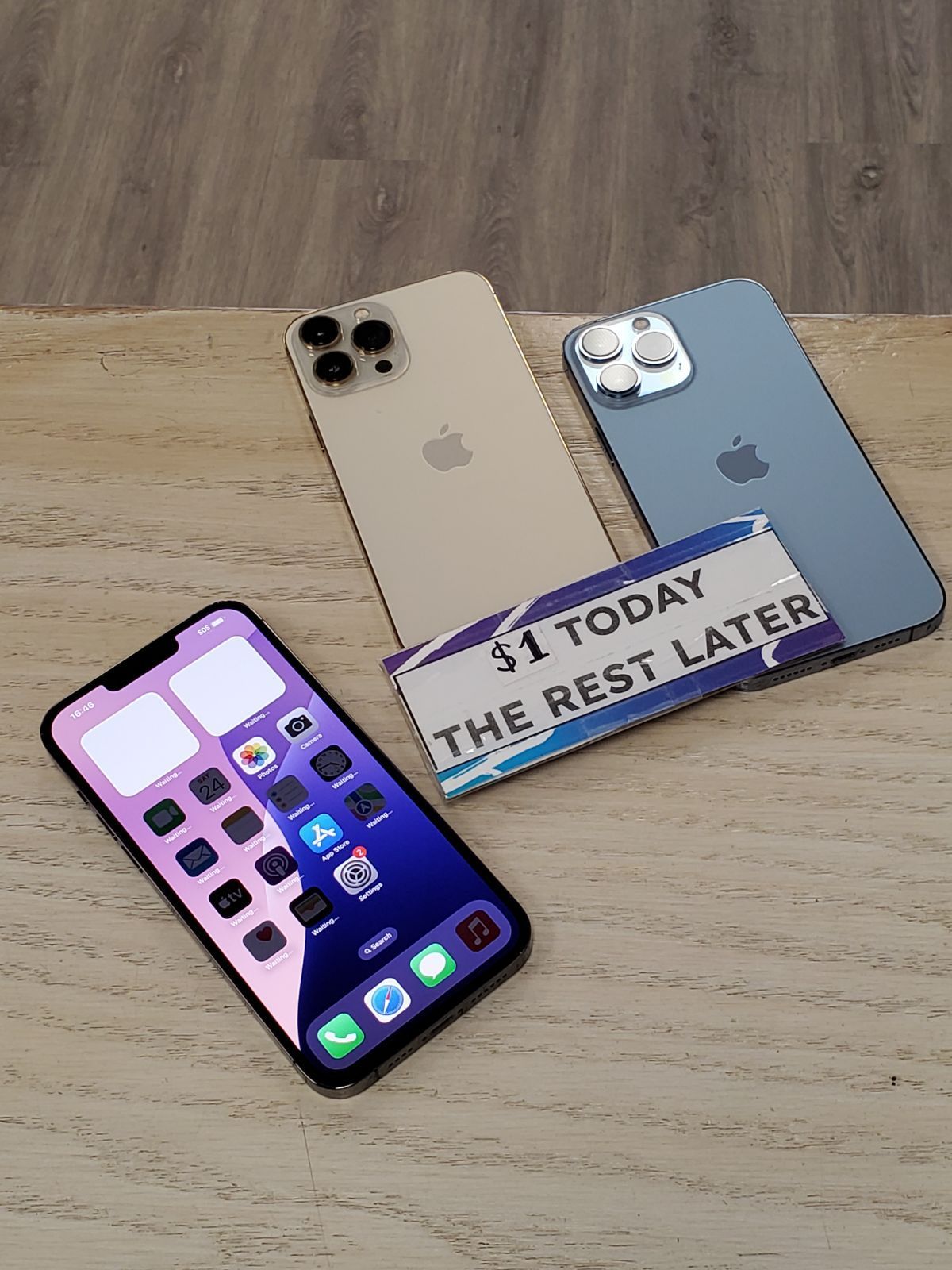 🧨 iPhone 13 Pro Max Clearance – Limited Quantities, $1 Down!