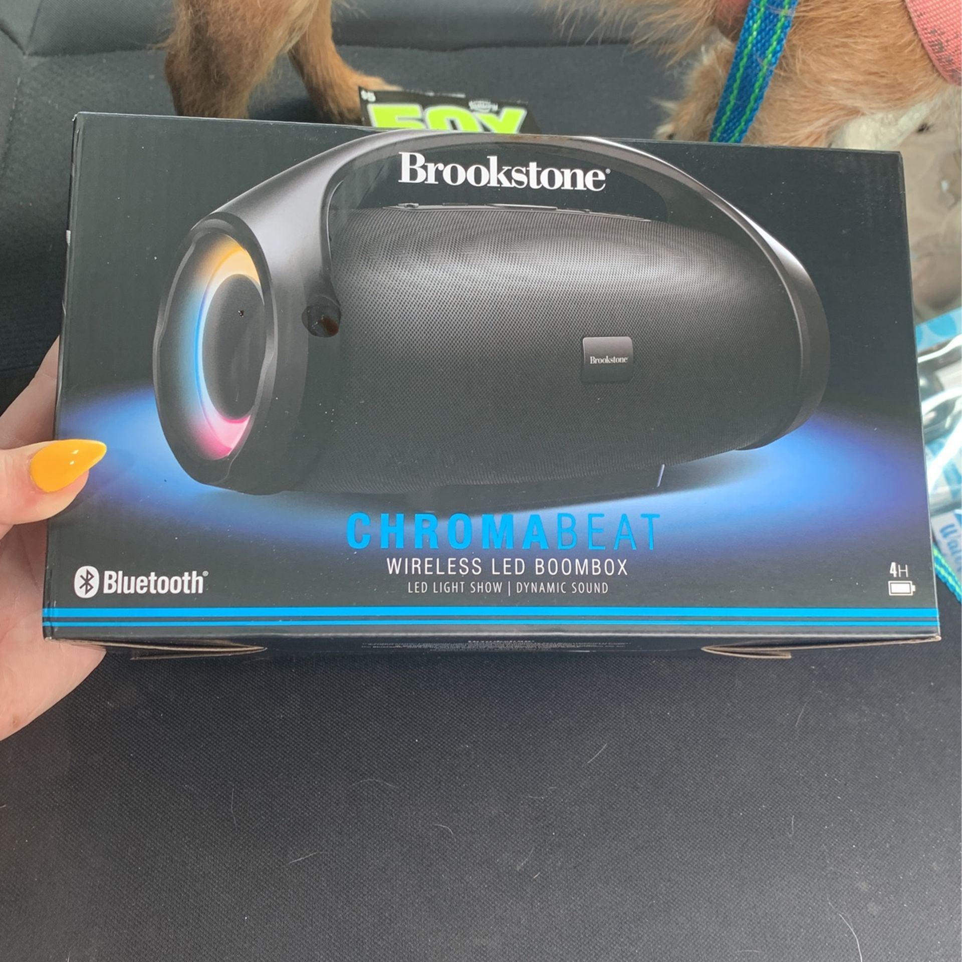 Brookstone Chromabeat Wireless LED Boombox