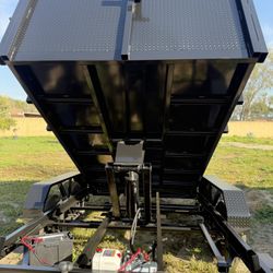 New 8x4x12 Scissor Lift Hydraulic Dump Trailer 🔥