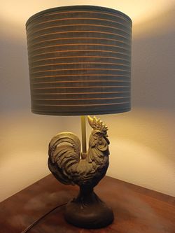 Vtg Vintage Farmhouse Rooster Lamp