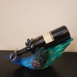 Peacock Wine Bottle Holder