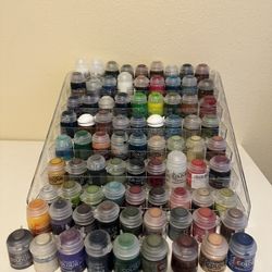 81x Citadel Warhammer Paint Lot With Stand