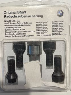 BMW Original Wheel Bolt Lock Kit (contact info removed)1