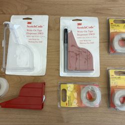 3M SWD ScotchCode Wire Marker Write-On Dispenser and Scotch Code Tape Refill Lot