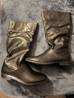 Black leather boots Woman’s size 8 1/2