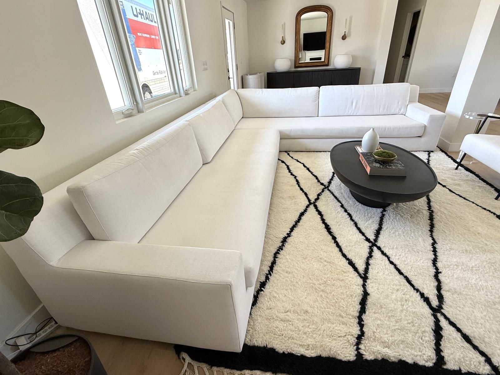 Restoration Hardware Modena Track Arm L-Shaped Sectional