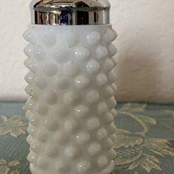 Vintage Fenton Hobnail Milk Glass Salt Or Pepper Shaker