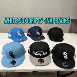 MLB New Era Chicago White Sox Blue And  Black 9fifty SnapBack Hats 