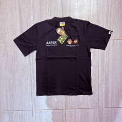 AAPER by A Bathing Ape Black T-Shirt