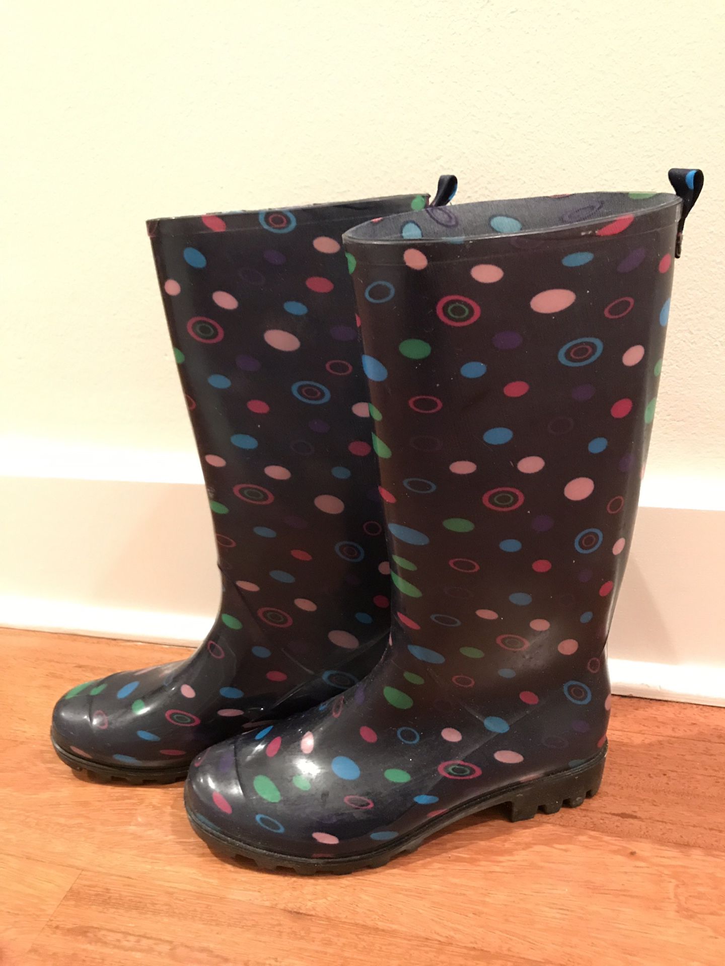 Rain Boots Rubber Waterproof Snow Ladies size 7