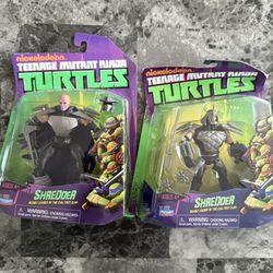 TMNT Teenage Mutant Ninja Turtles Shredder x2 New Vintage 2012