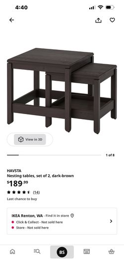 Nesting tables IKEA 2 sets of 2