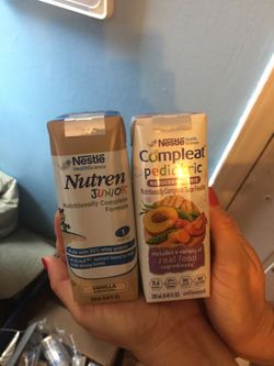4 boxes of milk ! FREE . Need gone today . Nutren Junior and reduced calorie complete