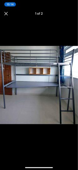 Loft (twin size) bed with desk