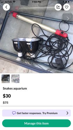Snake or Fish Tank 50 Gallons