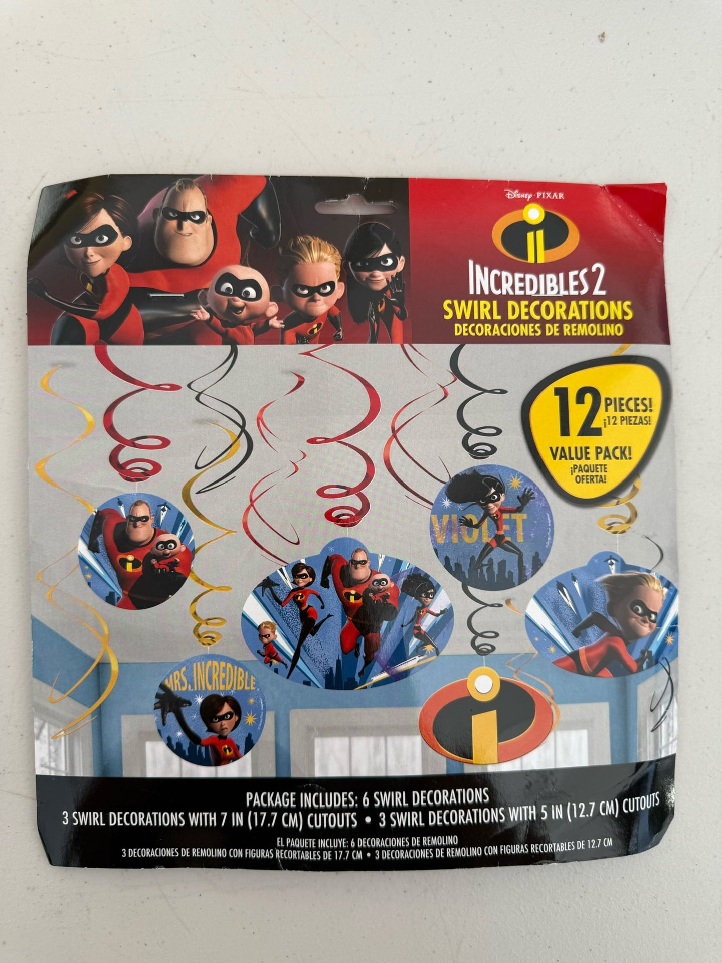 Party Decorations Package The Incredibles 2 NEW