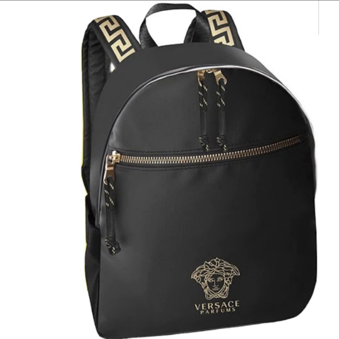 Versace perfume backpack Black Purse Cute Gold School Summer On The Go NWT