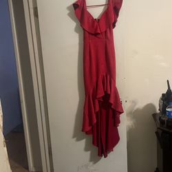 red dress