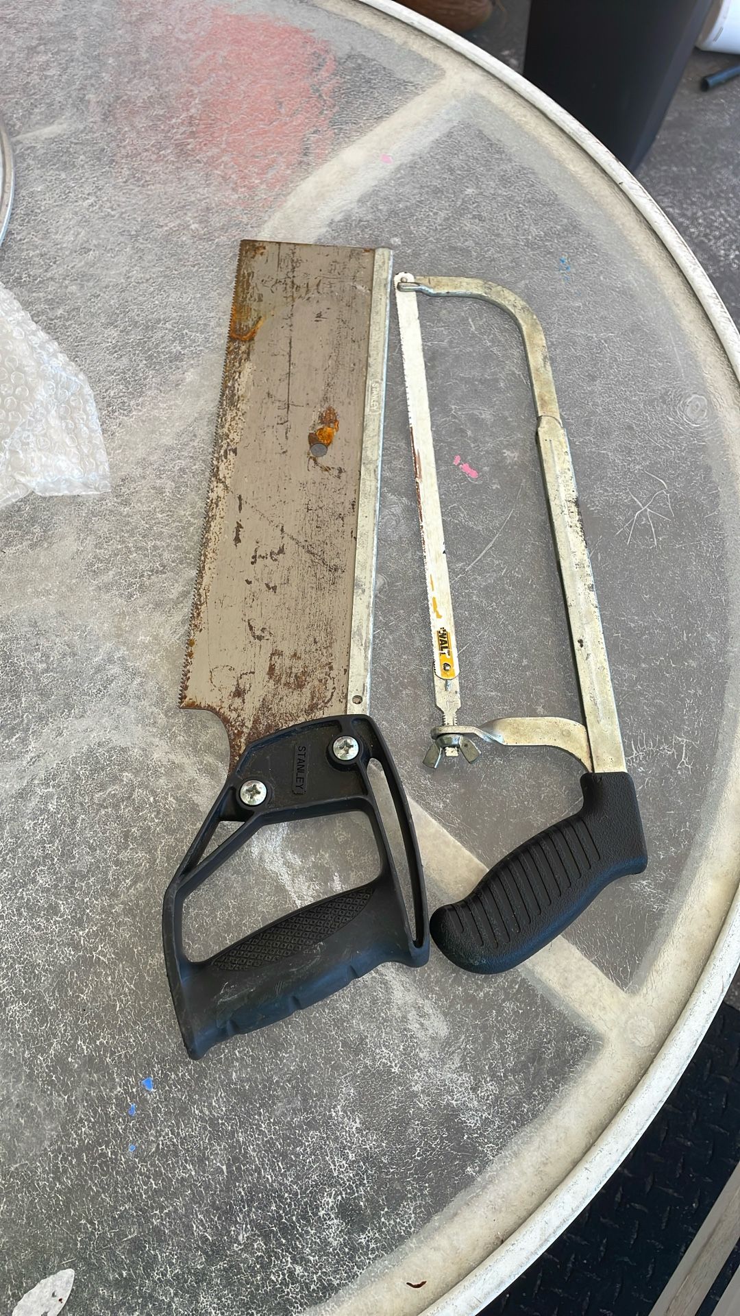 Hand saw. ($10 for both)